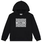 Black Logo Hooded Top, 1, hi-res