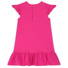 Girls Pink Bag Logo Dress, 1, hi-res