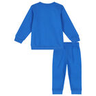 Younger Boys Blue Logo Tracksuit, 3, hi-res