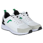 Boys White Mini Me Logo Trainers, 1, hi-res