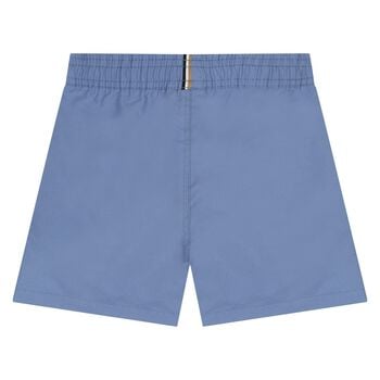 Younger Boys Blue Logo Swim Shorts