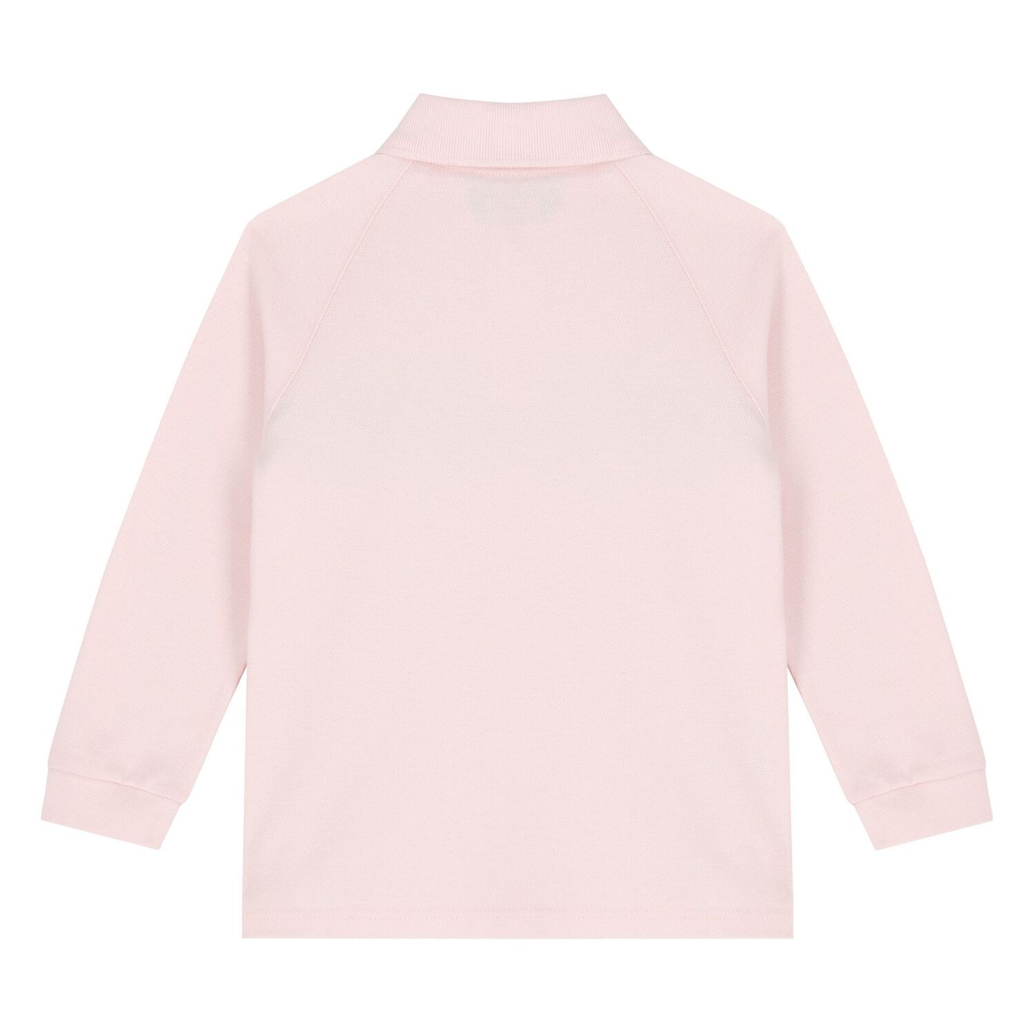 Younger Girls Pink Logo Web Striped Polo Shirt, 1, hi-res