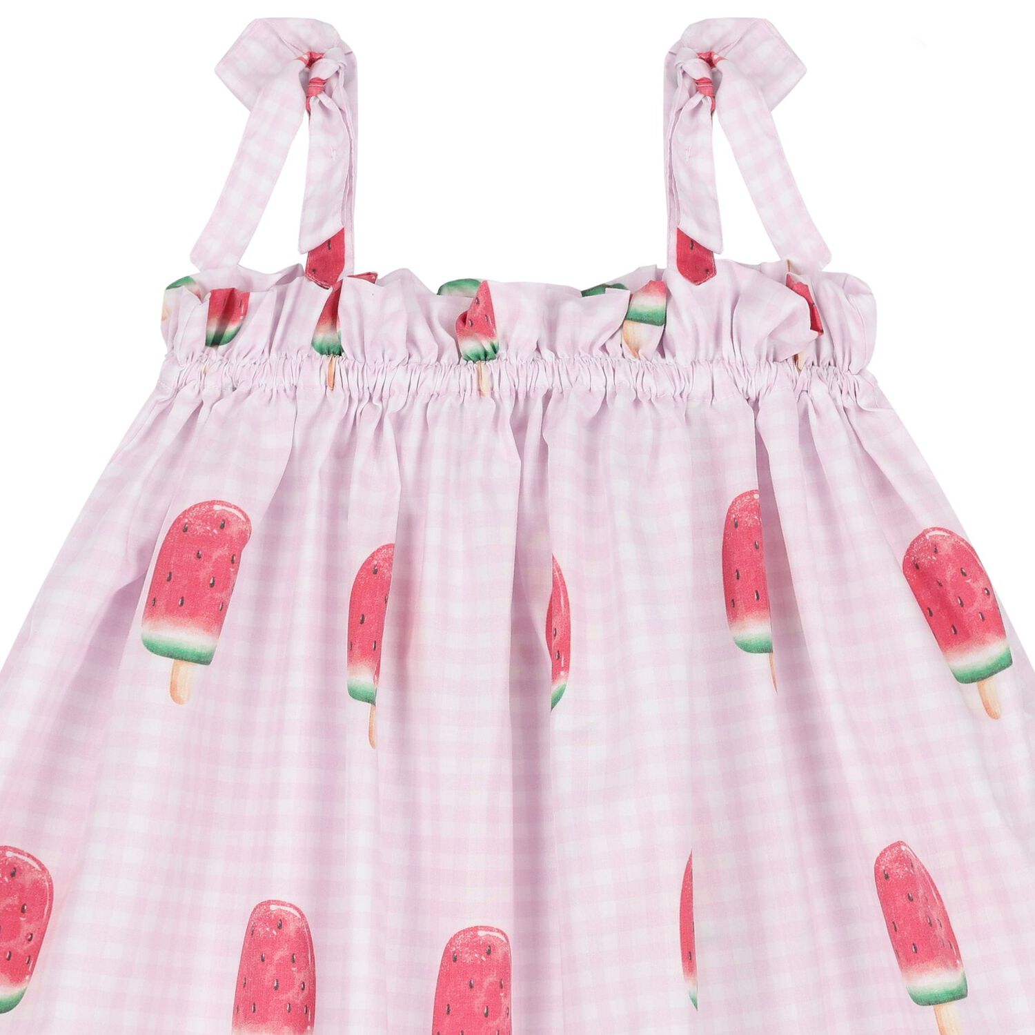 Girls Pink Watermelon Beach Dress, 3, hi-res image number null