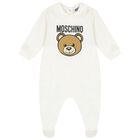 Ivory Teddy Bear Logo Babygrow Gift Set, 1, hi-res