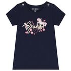 Baby Girls Navy Blue & Pink Floral Leggings Set, 2, hi-res