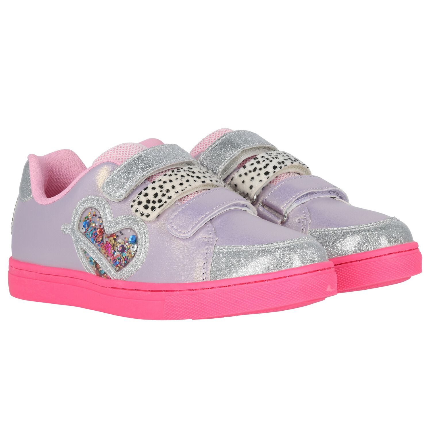 Girls Multi-Coloured Logo Trainers, 1, hi-res