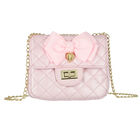 Girls Pink Bow Handbag, 5, hi-res