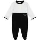 Black & White Logo Babygrow Gift Set, 1, hi-res