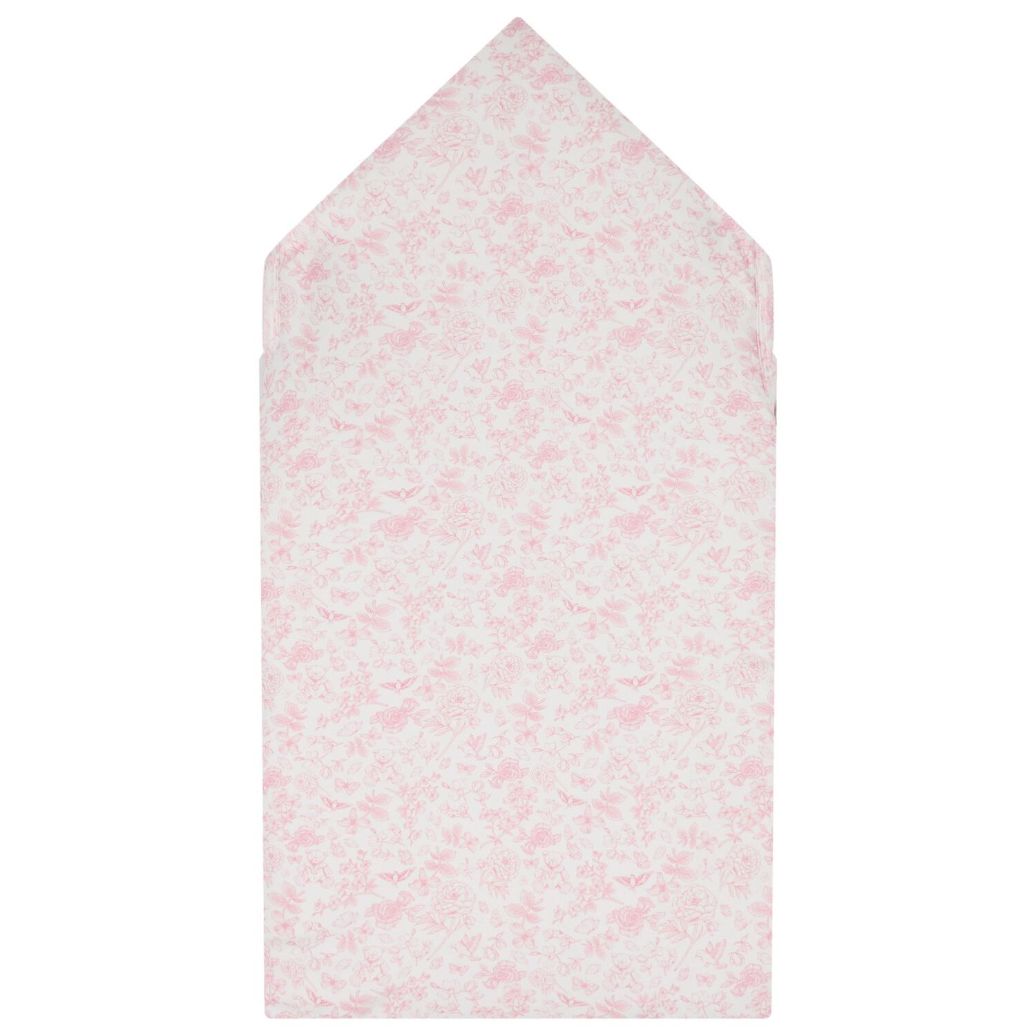 Baby Girls White & Pink Floral Nest, 1, hi-res
