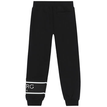 Boys Black Logo Joggers