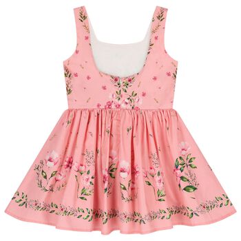 Girls Pink Floral Dress