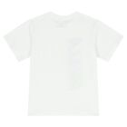 Girls White Logo T-Shirt, 1, hi-res