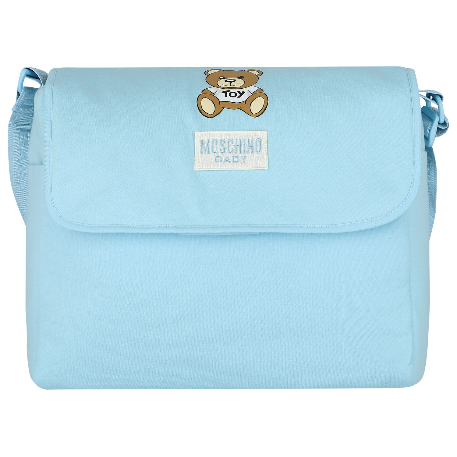 Blue Teddy Bear Logo Baby Changing Bag, 3, hi-res