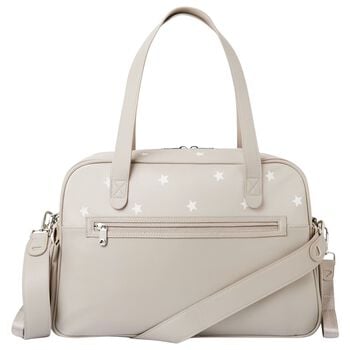 Beige Logo Stars Baby Changing Bag