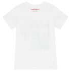 Boys White Logo T-Shirt, 1, hi-res