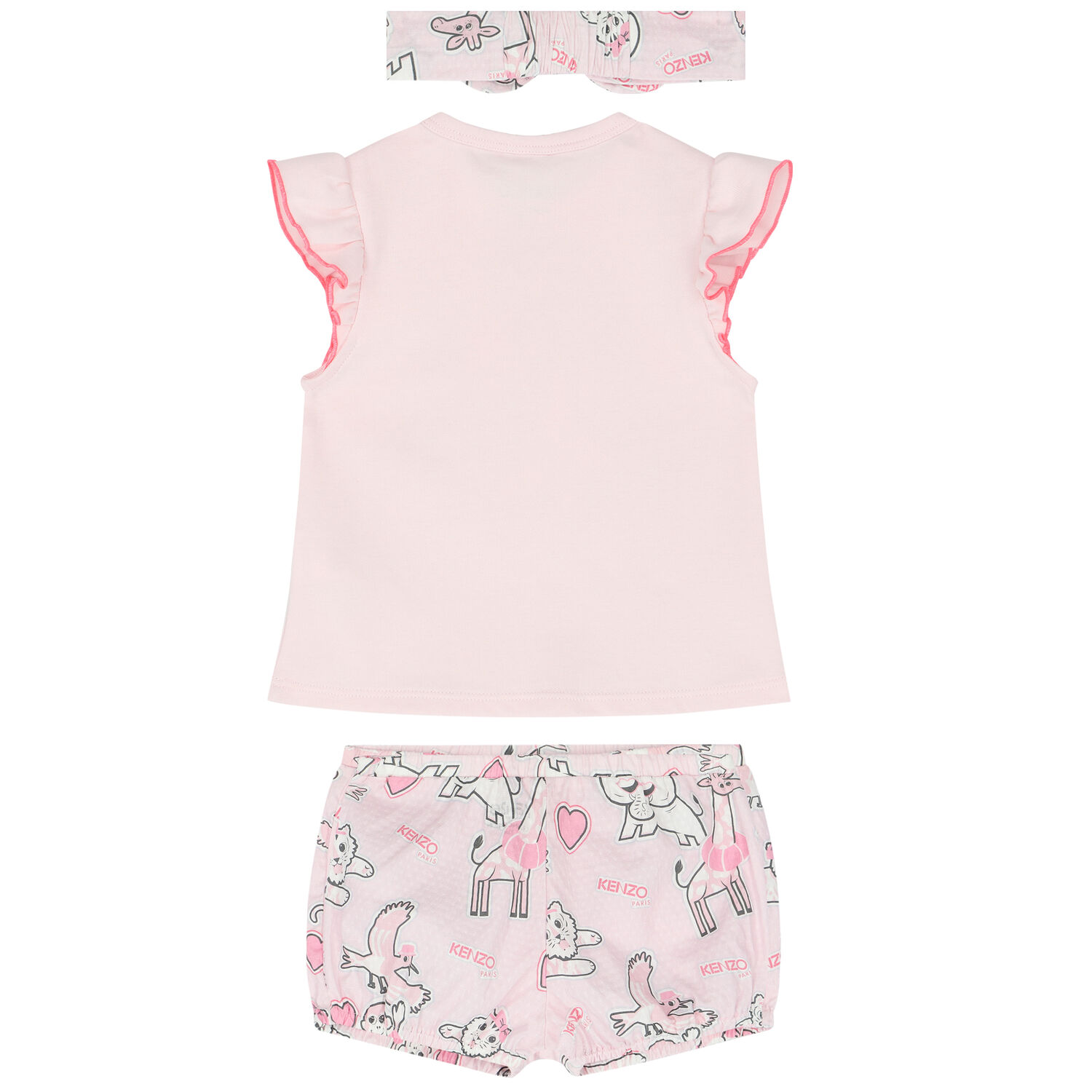 Baby Girls Pink Top & Shorts Gift Set, 1, hi-res image number null