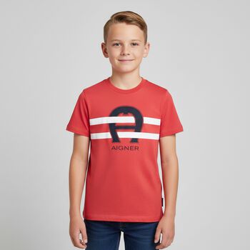 Boys Red Logo T-Shirt