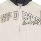 Boys Beige Hooded Tracksuit Set, 1, hi-res