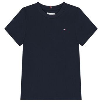 Boys Navy Blue Logo T-Shirt
