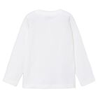 Boys White Formula 1 Car Long Sleeve Top, 2, hi-res