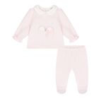 Baby Girls Pink 2 Piece Babygrow, 1, hi-res