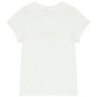 Girls Ivory Logo T-Shirt, 1, hi-res