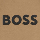 Younger Boys Beige Logo Sweatshirt, 1, hi-res