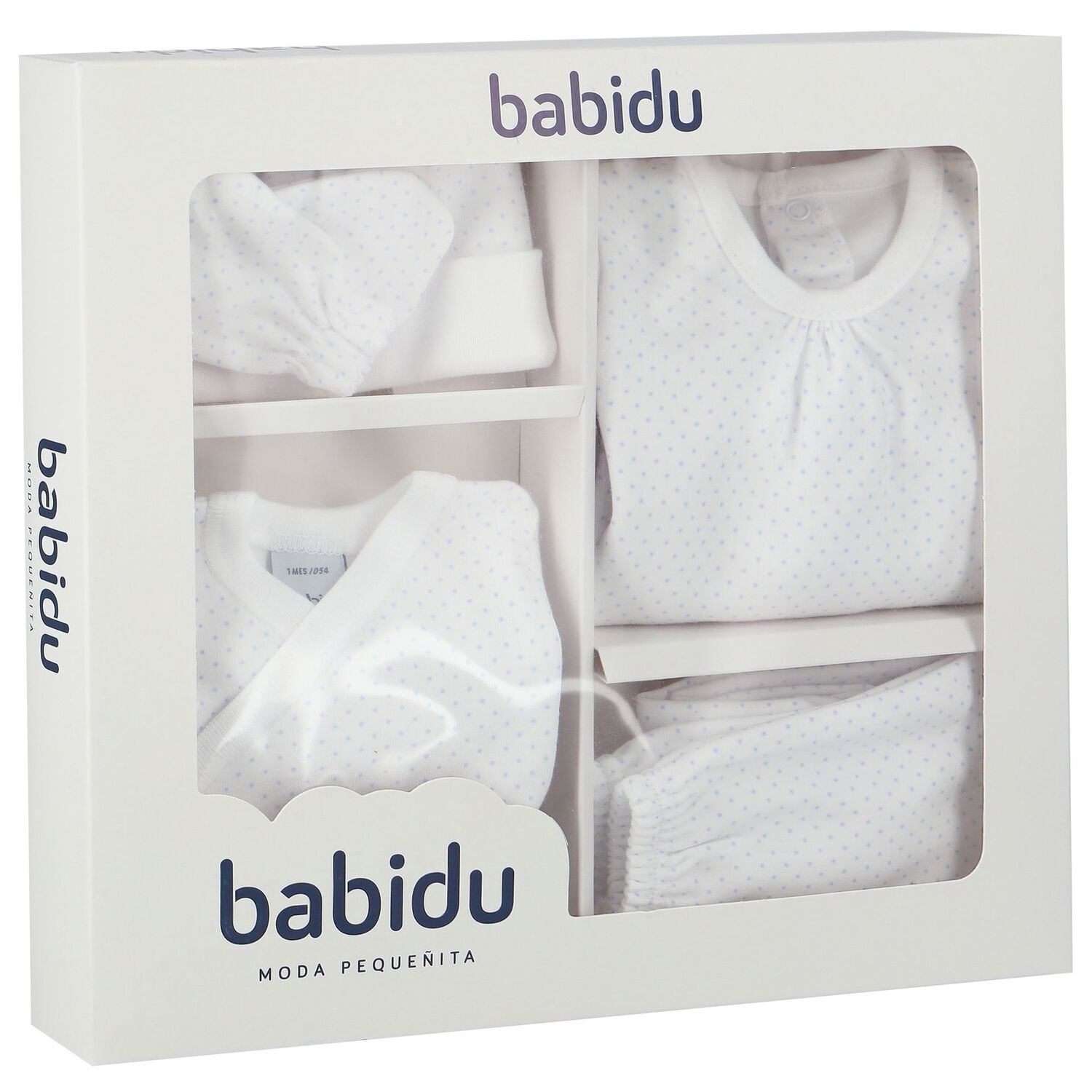 White & Blue Dots Baby Gift Set, 3, hi-res image number null