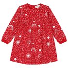 Girls Red Heart Dress Set, 1, hi-res