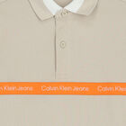 Boys Beige Logo Polo Shirt, 1, hi-res