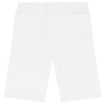 Boys White Teddy Bear Shorts