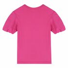 Girls Pink Logo Top, 1, hi-res