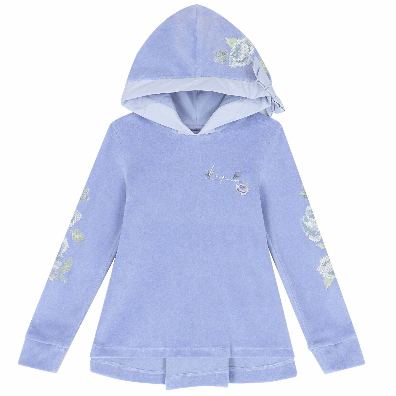 Girls Purple & Beige Floral Leggings Set, 1, hi-res