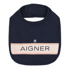 Navy Logo Baby Bib, 2, hi-res
