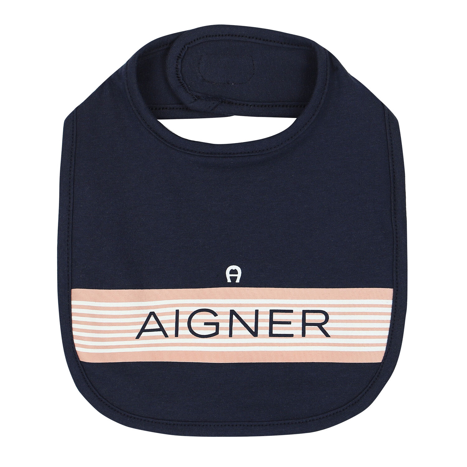 Navy Logo Baby Bib, 2, hi-res