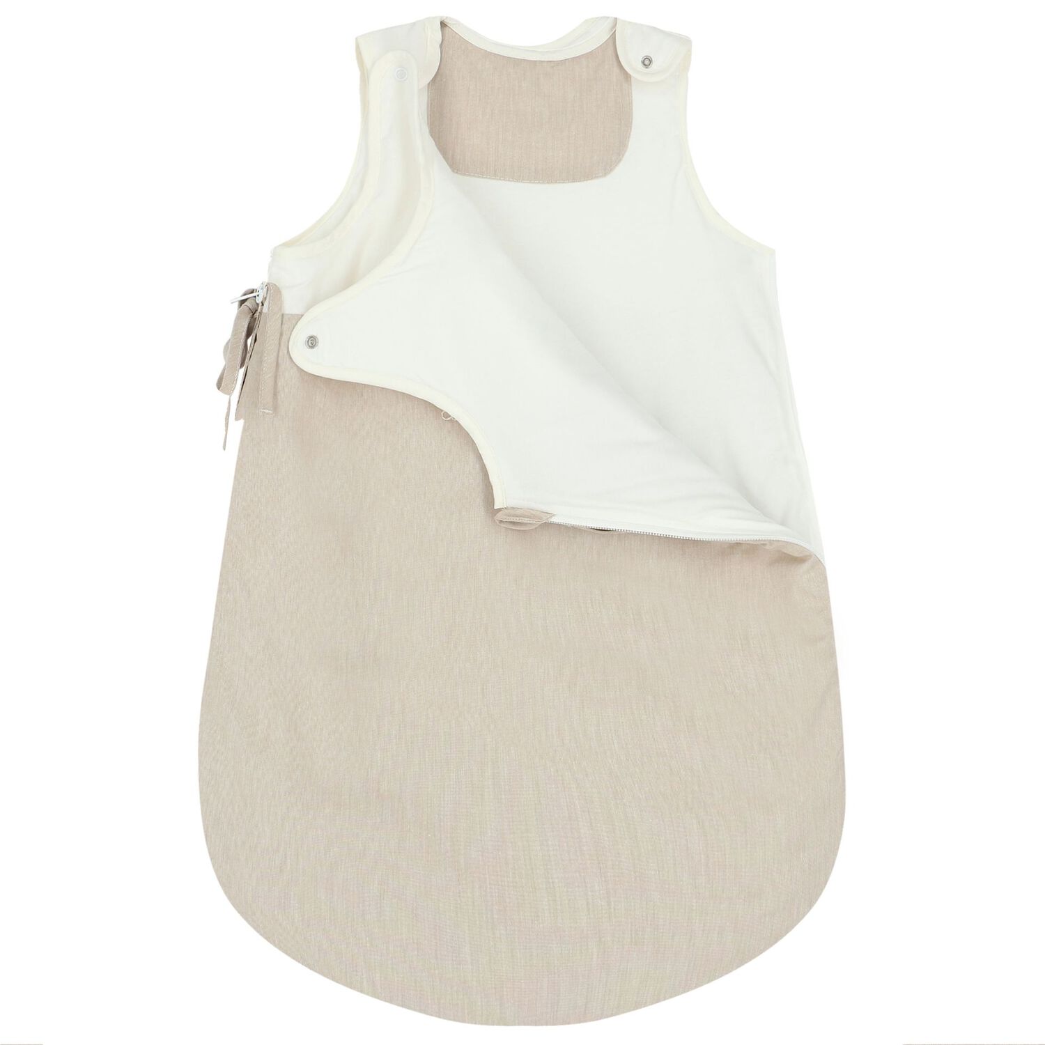 White & Beige Teddy Bear Baby Nest, 1, hi-res image number null