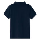 Boys Navy Blue Polo Shirt, 7, hi-res