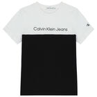 Boys Black & White Logo Shorts Set, 1, hi-res