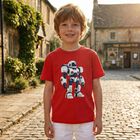 Boys Red Robot T-Shirt, 1, hi-res