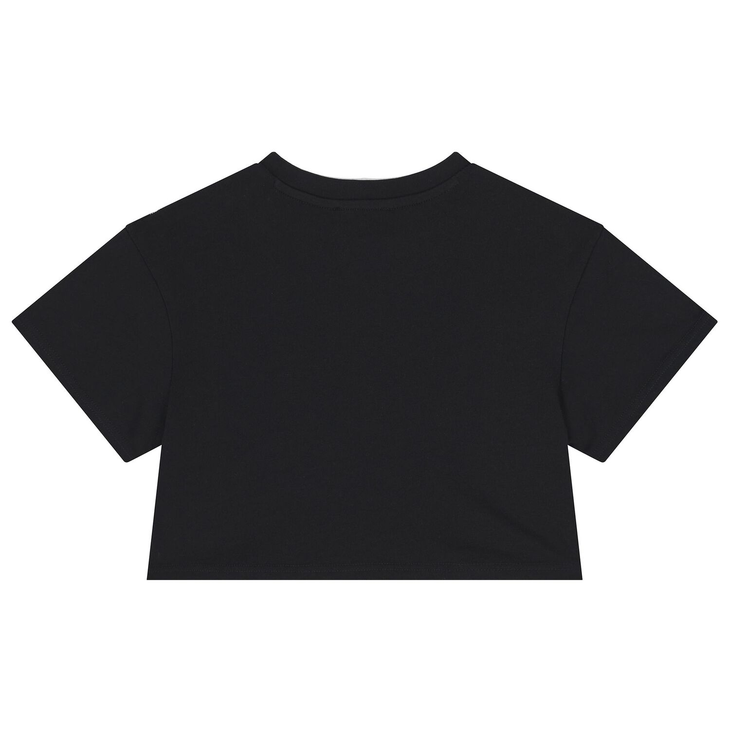 Girls Black Flower Logo T-Shirt, 1, hi-res