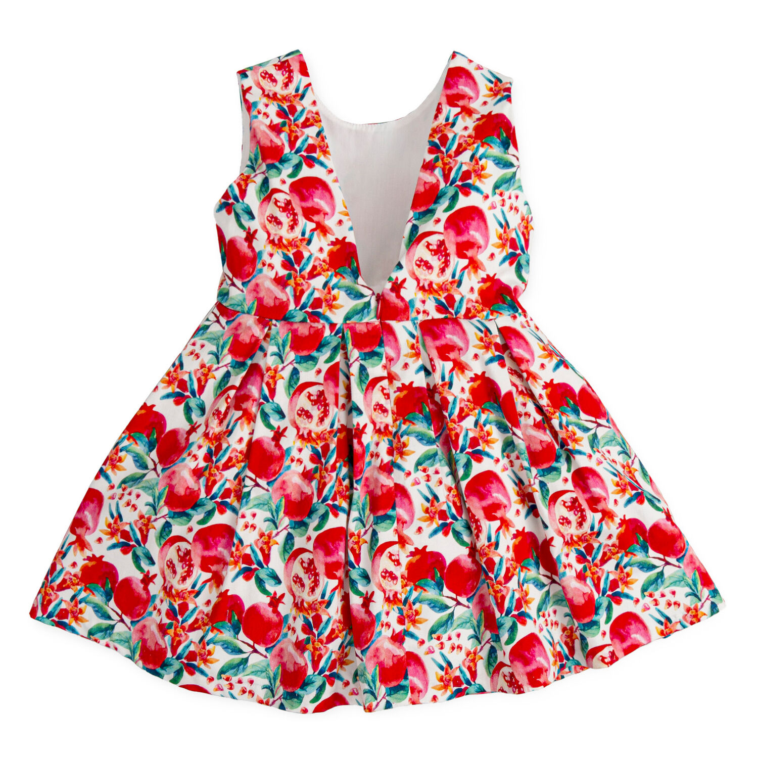 Girls Red Printed Dress, 1, hi-res image number null