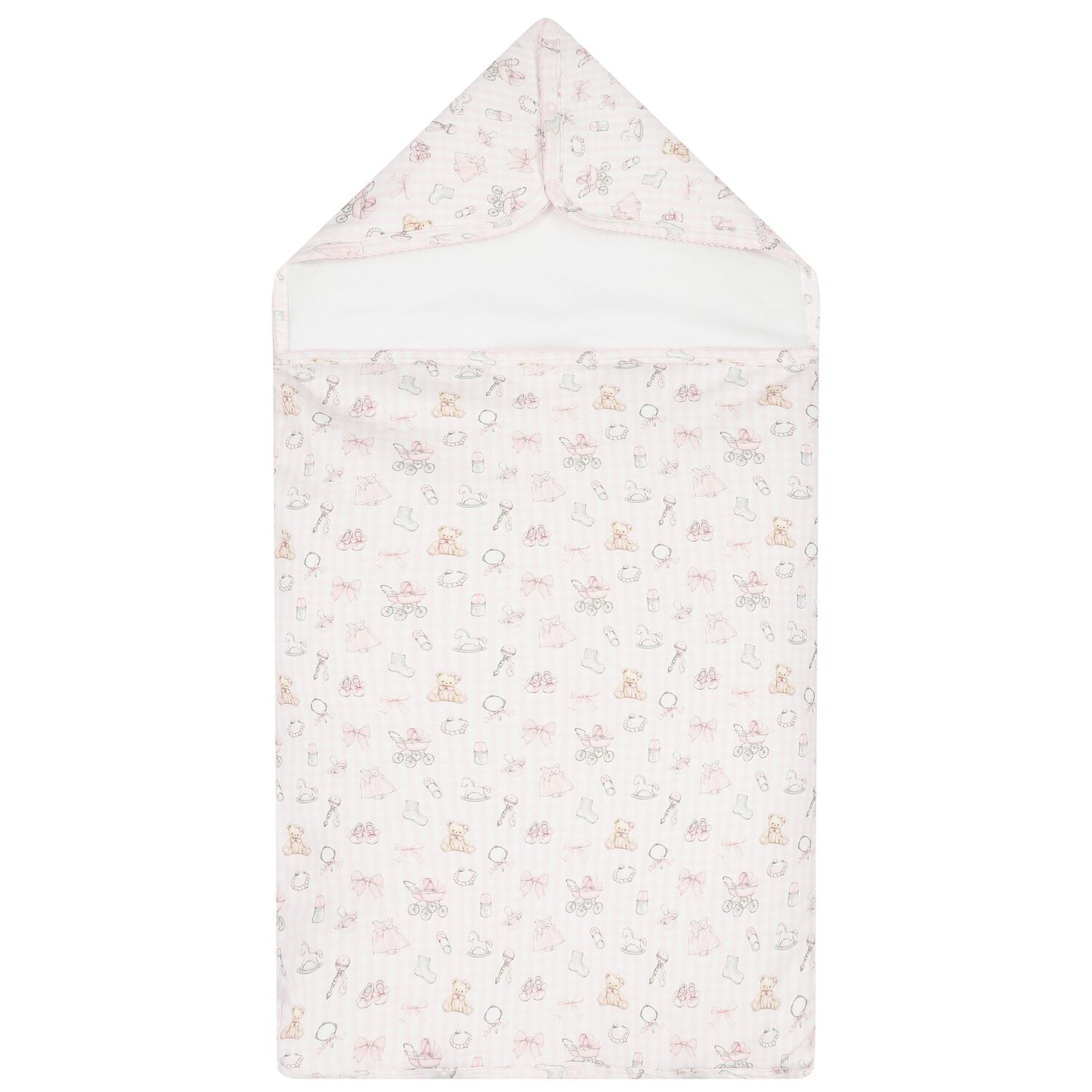Pink Nursery Print Baby Nest, 1, hi-res image number null