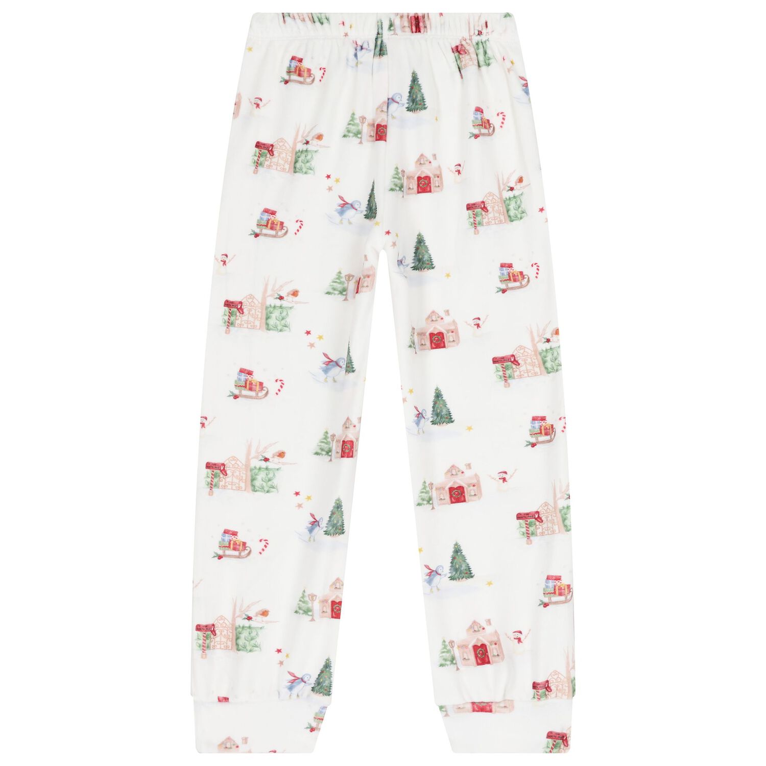 Boys Ivory Christmas Pyjamas, 1, hi-res