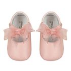 Baby Girls Pink Bow Pre Walker Shoes, 2, hi-res