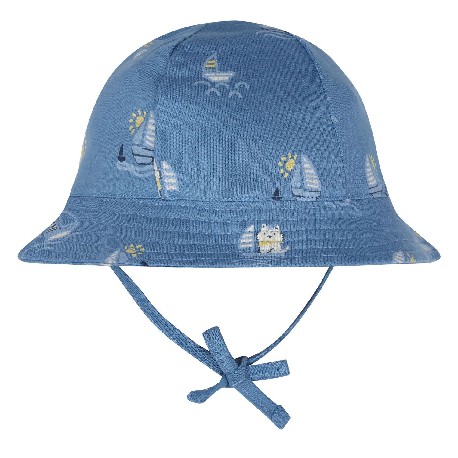 Younger Boys White & Blue Shorts Set, 1, hi-res