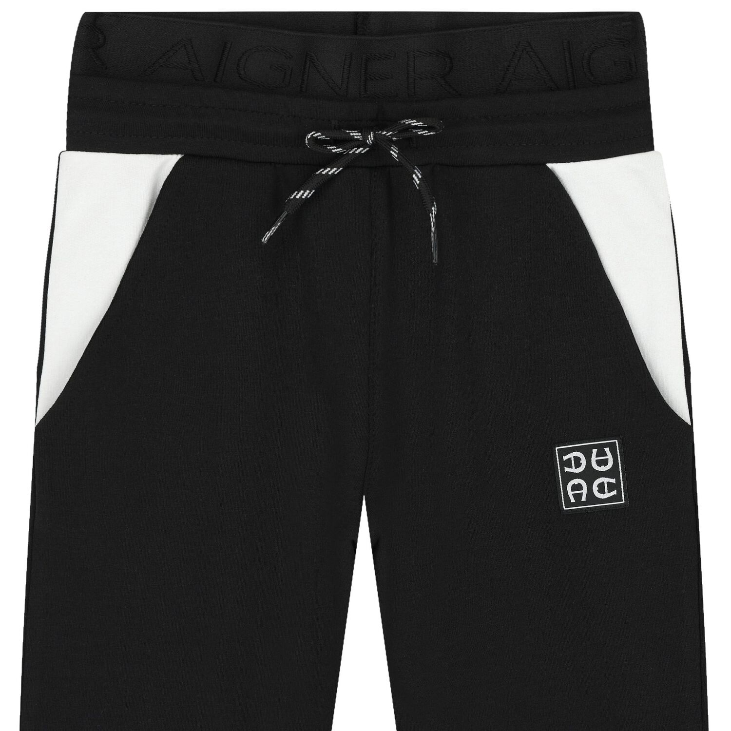 Boys Black Logo Joggers, 1, hi-res