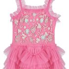 Girls Pink Tulle Dress, 1, hi-res