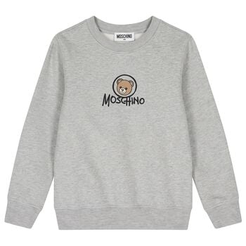 Grey Teddy Bear Logo Sweatshirt