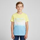Boys Yellow & Blue Logo T-Shirt, 1, hi-res