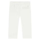 Younger Boys White Chino Trousers, 3, hi-res